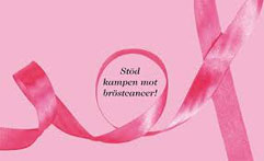  Vi stödjer kampen mot bröstcancer 